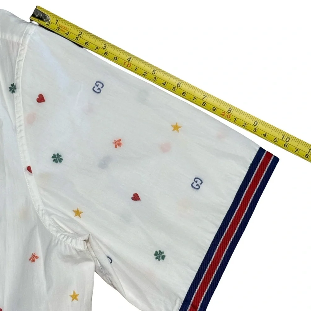Gucci Fil Coupe Multi Symbol Bowling Shirt